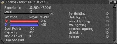Signature for player Feanor
