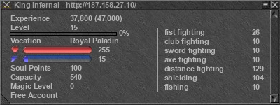 Signature for player King Infernal