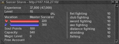 Signature for player Sorcer Storm